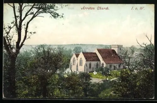 AK Arreton /I. o. W., Church, General View