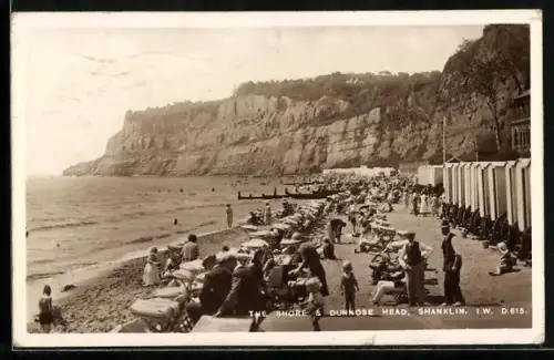 AK Shanklin /I. W., Shore and Dunnose Head