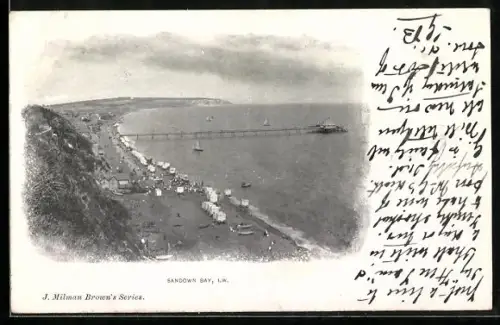 AK Sandown /I. W., Beach-View