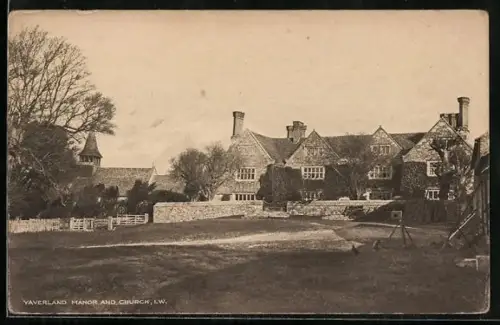 AK Yaverland /I. W., Manor and Church