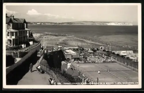 AK Sandown /Isle of Wight, Tennis Courts, Beach, Cliffs