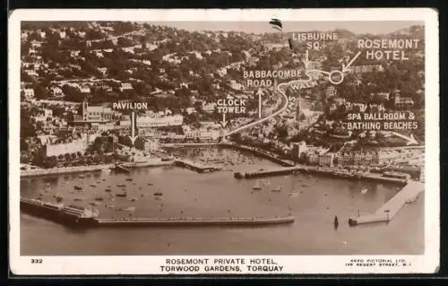 AK Torquay, Rosemont Private Hotel, Torwood Gardens, Lisburne Sq., Babbacombe Road