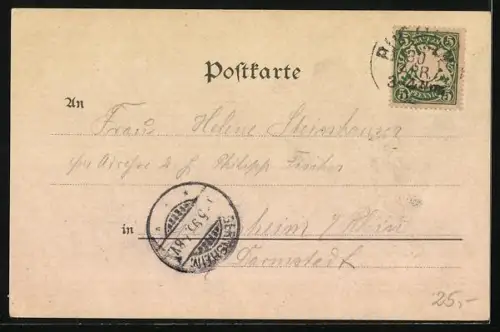 Lithographie Augsburg, Fuggerhaus, Ulrichs-Kirche, Dom