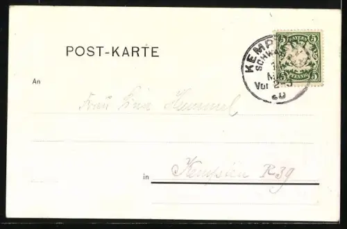 AK Augsburg, Totalansicht aus der Vogelschau