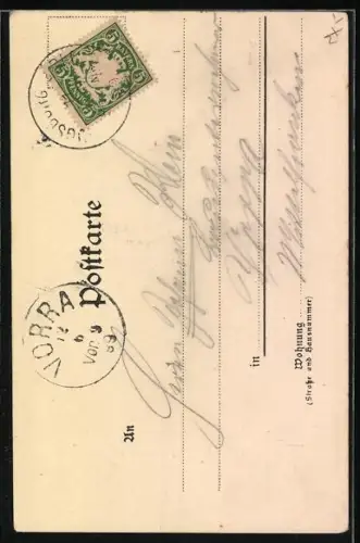 Lithographie Augsburg, der Perlachthurm