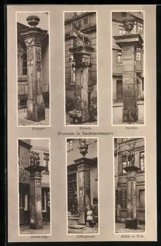 AK Frankfurt-Sachsenhausen, Historische Brunnen