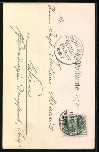 AK Alt-Frankfurt, Kaiser-Dom aus der Vogelschau