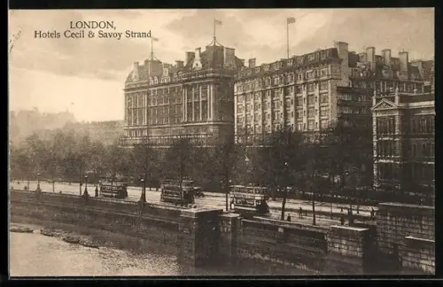 AK London, Hotels Cecil and Savoy Strand