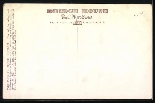 AK London, Westminster Bridge, St. Thomas Hospital