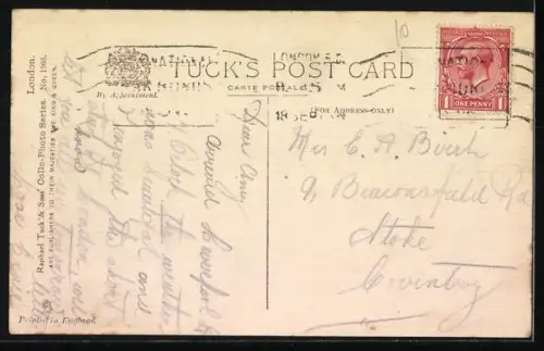 AK London, The law courts, Doppeldeckerbus