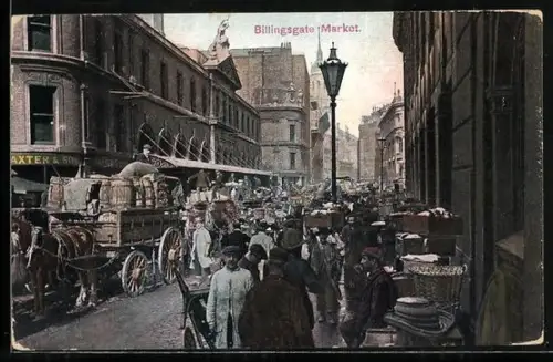 AK London, Billingsgate Market