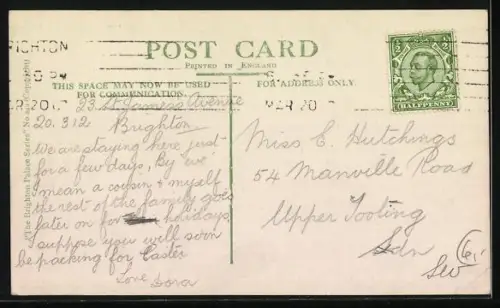 AK Bright, Crowds watching rough seas near Palace Pier