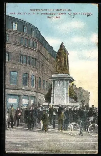 AK Sheffield, Queen Victoria Memorial, unveiled by H. JR. H. Princess Henry of Battenberg 1905