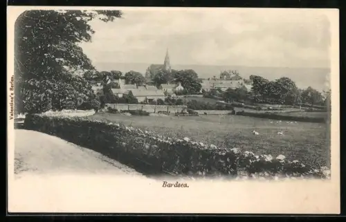 AK Bardsea, Panorama mit Kirche