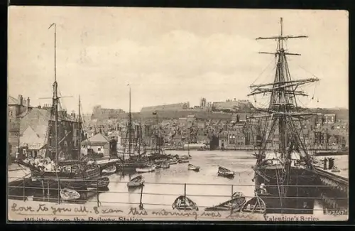 AK Whitby, Panorama from the Railway Station