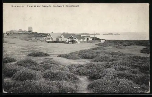 AK Guernsey, Langresse Common, showing Bungalows