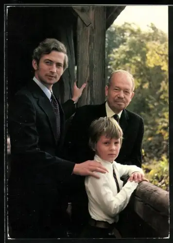 AK Franz Josef II., Regierender Fürst von Liechtenstein, Erbprinz Hans-Adam von Liechtenstein und Prinz Alois