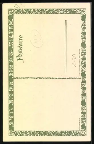 AK Paul von Hindenburg, Portrait im Kranz, Soldat und Schmied