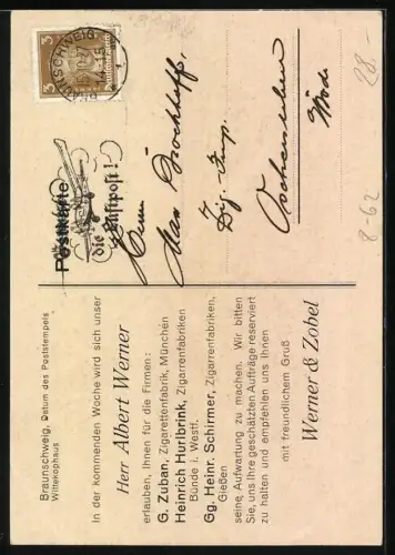 AK Werbung für Tabak-Marke Zuban, Seemann im Ölzeug mit Südwester und Zigarette