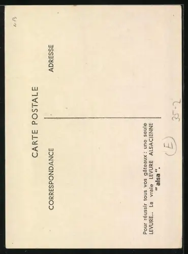 Künstler-AK Leroy: Levure Alsacienne Alsa, Reklame