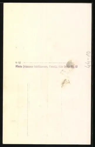 Foto-AK Junge auf Schaukelpferd, daneben Mädchen