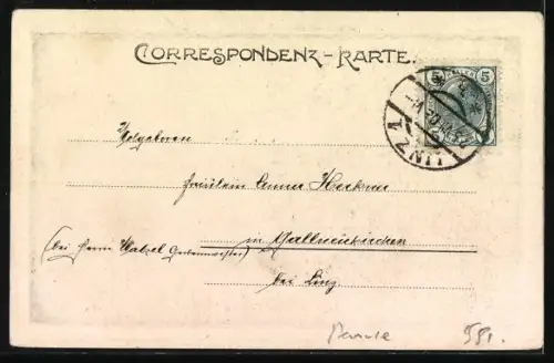 AK Gustav Streicher beim Lesen eines Buches