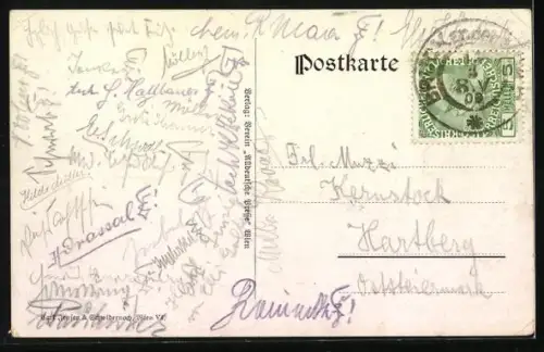 AK Portrait Ernst von Wildenbruch im Passepartout