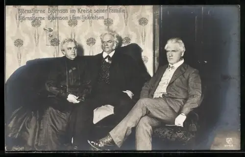 AK Björnstjerne Björnson im Kreise seiner Familie