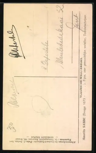 AK Maurits Sabbe im Portrait