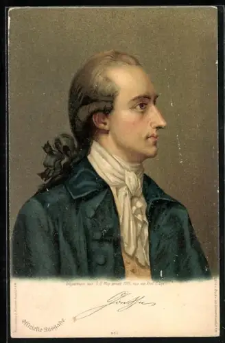 AK Portrait Johann W. Goethe