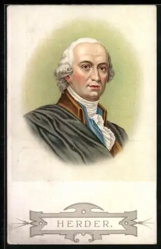 AK Portrait Johann Gottfried Herder