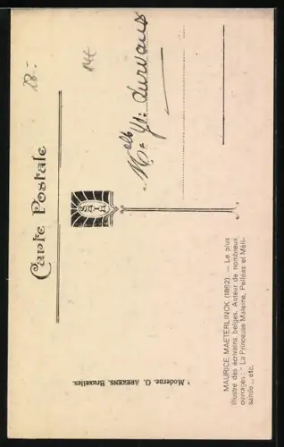 AK Schriftsteller Maurice Maeterlinck