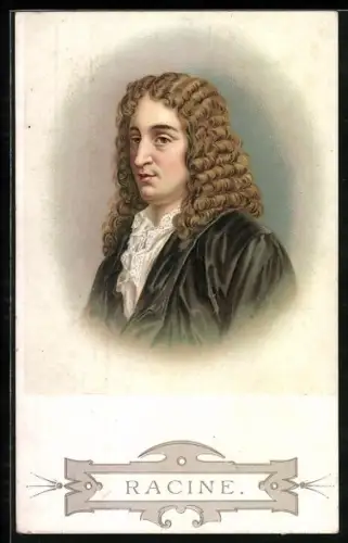 AK Portrait des Autors Jean Racine