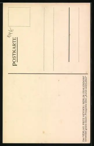 Künstler-AK Porträt vom Dichter Theodor Storm