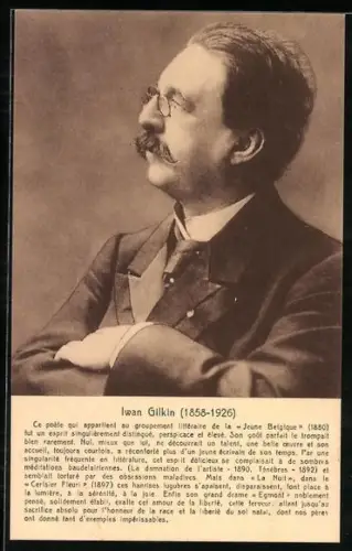AK Portrait Iwan Gilkin 1858-1926