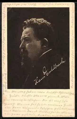AK Seitenportrait Schriftsteller Hans Eschelbach