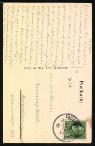 AK Seitenportrait Schriftsteller Hans Eschelbach