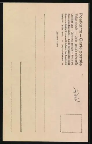 AK Portrait Ludwig Fulda am Arbeitstisch