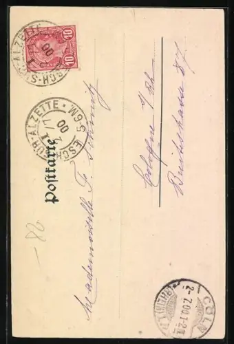 AK Prinzessin Marie Adelaide im weissen Kleid