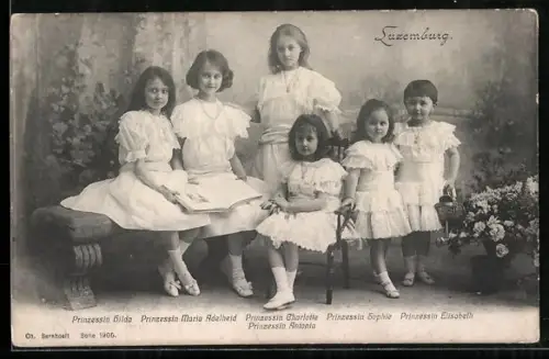AK Prinzessin Hilda, Maria Adelheid, Cahrlotte von Luxemburg