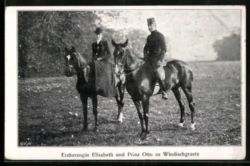 AK Erzherzogin Elisabeth und Prinz Otto zu Windischgraetz