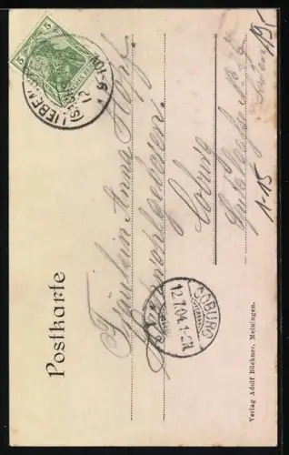 AK Erbprinzessin Charlotte von Sachsen-Meiningen