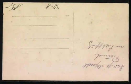 Foto-AK Zwei Herren im Garten beim Schachspiel