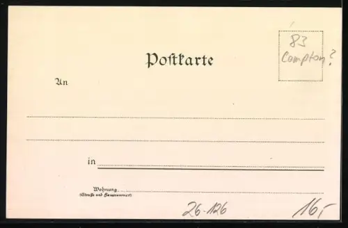 Künstler-AK Edward Theodore Compton: Lenggries, Panorama vom andern Ufer