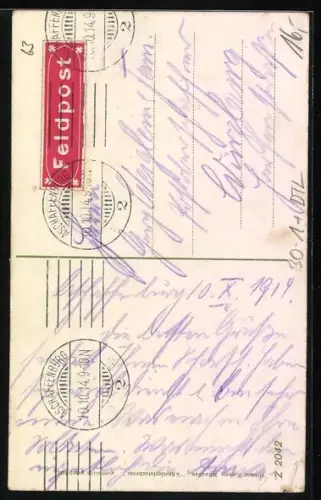 AK Aschaffenburg, Regimentssoldaten in Uniform schiessen mit Gewehren