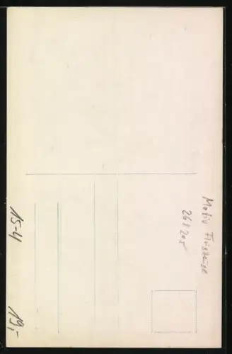 AK Piloten Köhl und v. Hünefeld auf einer Tragfläche ihres Flugzeuges Bremen