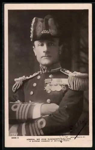 AK Admiral Sir J. Jellicoe in supreme Command of Britain`s Fleets, Autograph