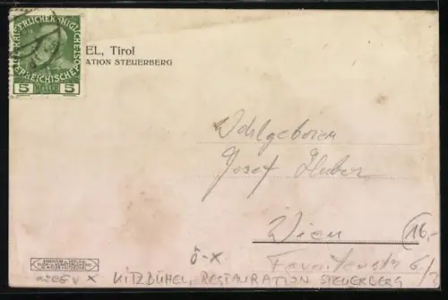 AK Kitzbühel, Restaurant Steuerberg mit Garten