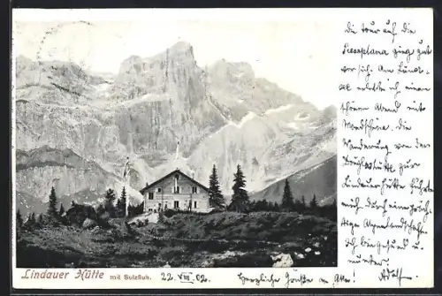 AK Lindauer Hütte, Motiv mit Sulzfluh