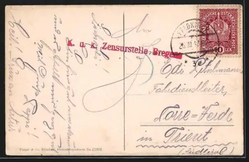 AK Ulmer Hütte /Vorarlberg, Ansicht mit Saumspitze